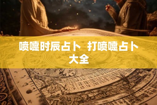喷嚏时辰占卜  打喷嚏占卜大全