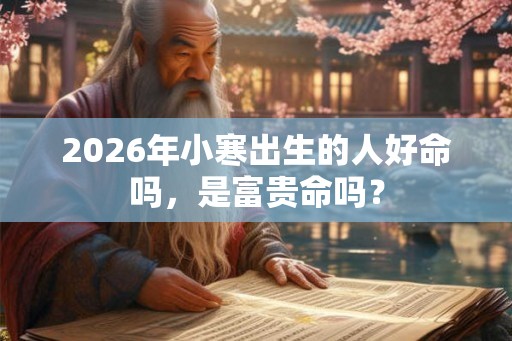 2026年小寒出生的人好命吗，是富贵命吗？