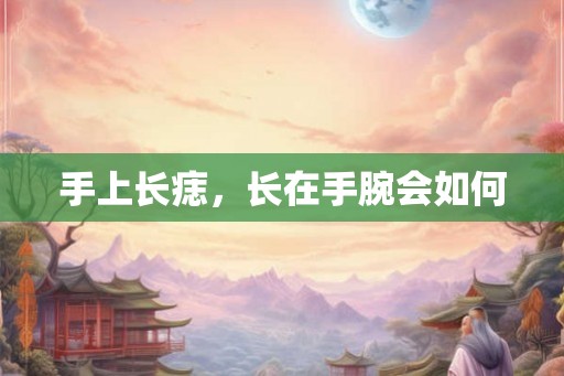 手上长痣，长在手腕会如何