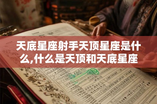 天底星座射手天顶星座是什么,什么是天顶和天底星座