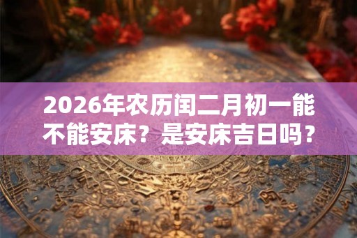 2026年农历闰二月初一能不能安床?是安床吉日吗? 2026年农历闰二月初一能不能安床?是安床吉日吗?
