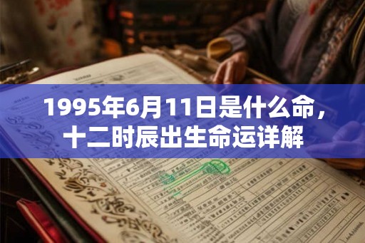 1995年6月11日是什么命，十二时辰出生命运详解