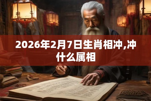 2026年2月7日生肖相冲,冲什么属相