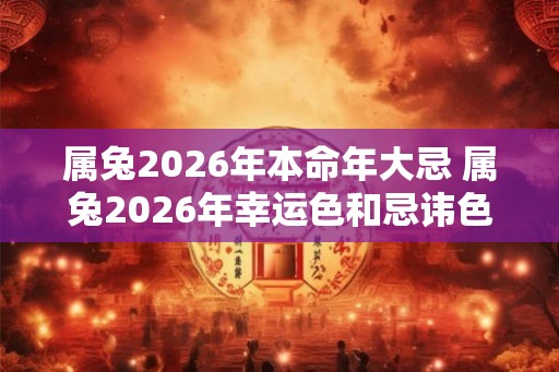 属兔2026年本命年大忌 属兔2026年幸运色和忌讳色