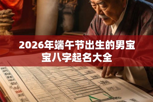 2026年端午节出生的男宝宝八字起名大全