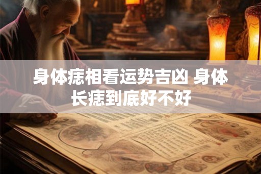 身体痣相看运势吉凶 身体长痣到底好不好