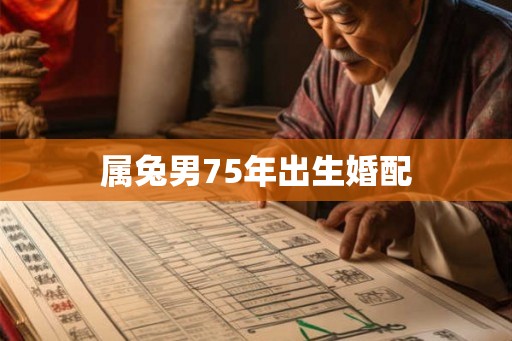 属兔男75年出生婚配