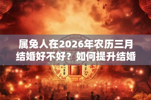 属兔人在2026年农历三月结婚好不好?如何提升结婚运? 属兔人在2026年农历三月结婚好不好?如何提升结婚运?