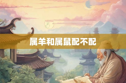 属羊和属鼠配不配