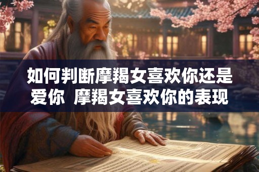 如何判断摩羯女喜欢你还是爱你  摩羯女喜欢你的表现超准