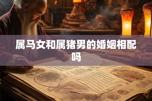 属马女和属猪男的婚姻相配吗