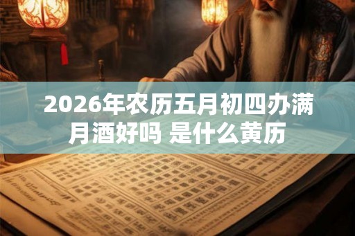 2026年农历五月初四办满月酒好吗 是什么黄历
