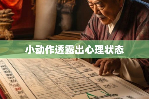 小动作透露出心理状态