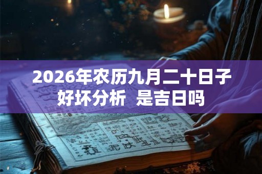 2026年农历九月二十日子好坏分析  是吉日吗