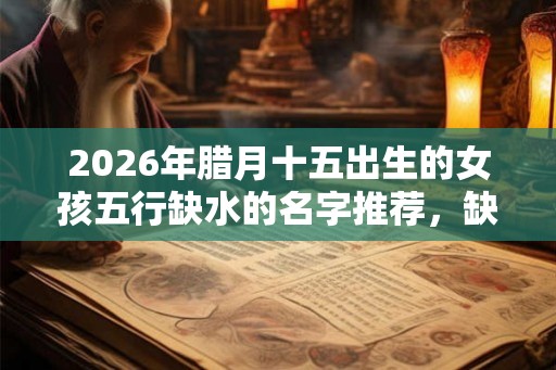 2026年腊月十五出生的女孩五行缺水的名字推荐，缺水怎么取名？