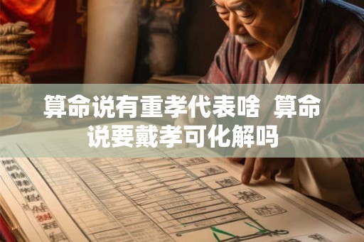 算命说有重孝代表啥  算命说要戴孝可化解吗
