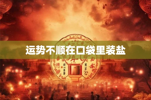 运势不顺在口袋里装盐