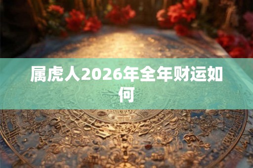 属虎人2026年全年财运如何 属虎人2026年全年财运如何