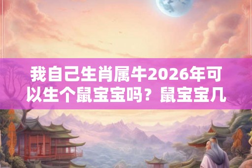 我自己生肖属牛2026年可以生个鼠宝宝吗？鼠宝宝几月出生好？