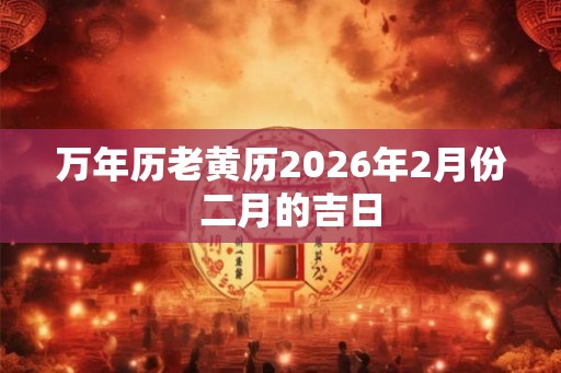 万年历老黄历2026年2月份  二月的吉日