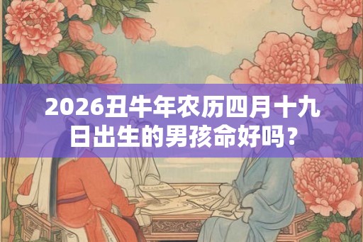 2026丑牛年农历四月十九日出生的男孩命好吗? 2026丑牛年农历四月十九日出生的男孩命好吗?