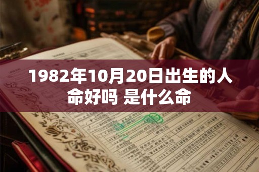 1982年10月20日出生的人命好吗 是什么命