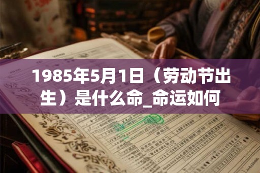 1985年5月1日（劳动节出生）是什么命_命运如何