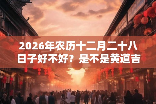 2026年农历十二月二十八日子好不好？是不是黄道吉日？
