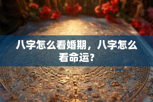八字怎么看婚期,八字怎么看命运? 八字怎么看婚期,八字怎么看命运?