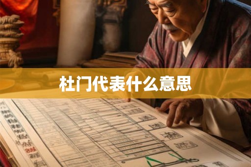 杜门代表什么意思