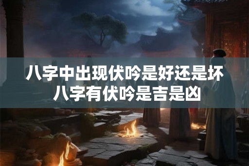 八字中出现伏吟是好还是坏 八字有伏吟是吉是凶