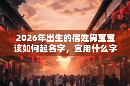 2026年出生的宿姓男宝宝该如何起名字，宜用什么字。