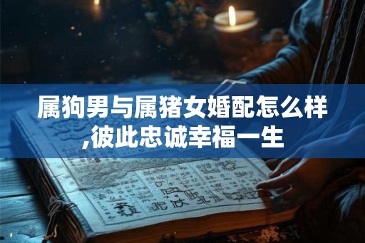 属狗男与属猪女婚配怎么样,彼此忠诚幸福一生