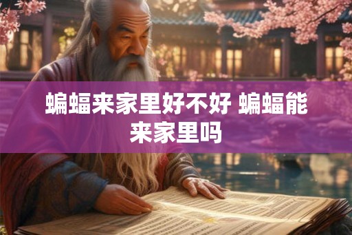 蝙蝠来家里好不好 蝙蝠能来家里吗