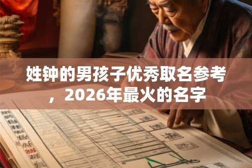 姓钟的男孩子优秀取名参考,2026年最火的名字 姓钟的男孩子优秀取名参考,2026年最火的名字