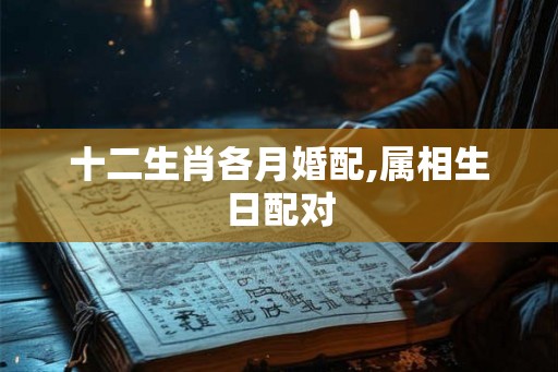 十二生肖各月婚配,属相生日配对