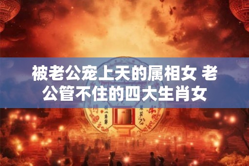 被老公宠上天的属相女 老公管不住的四大生肖女