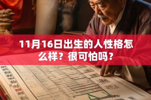 11月16日出生的人性格怎么样？很可怕吗？
