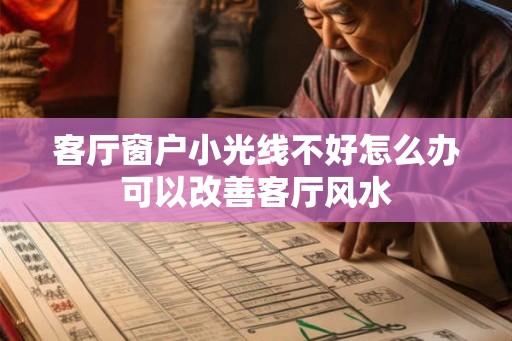 客厅窗户小光线不好怎么办可以改善客厅风水