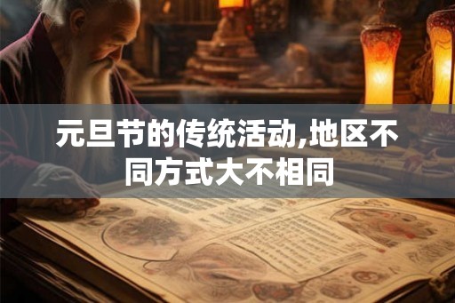 元旦节的传统活动,地区不同方式大不相同 元旦节的传统活动,地区不同方式大不相同