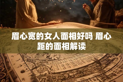 眉心宽的女人面相好吗 眉心距的面相解读