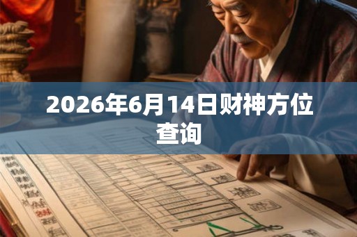 2026年6月14日财神方位查询