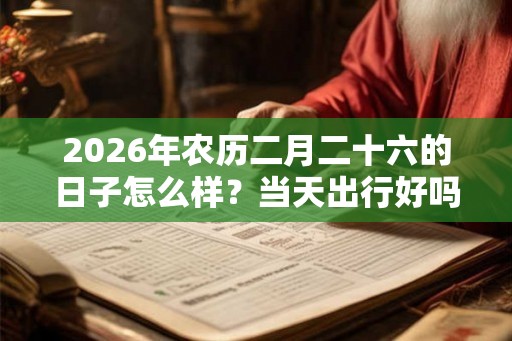 2026年农历二月二十六的日子怎么样？当天出行好吗？