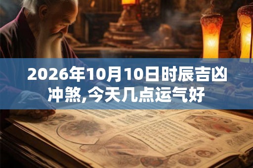 2026年10月10日时辰吉凶冲煞,今天几点运气好