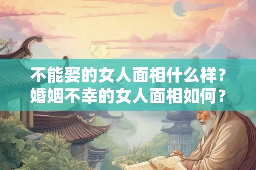 不能娶的女人面相什么样？婚姻不幸的女人面相如何？