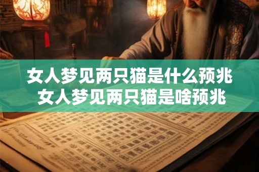女人梦见两只猫是什么预兆 女人梦见两只猫是啥预兆