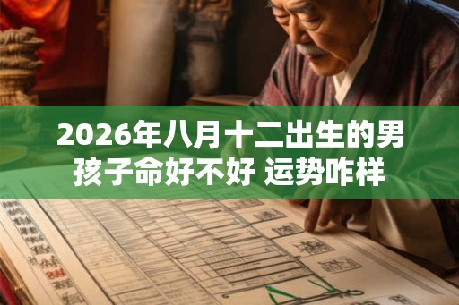 2026年八月十二出生的男孩子命好不好 运势咋样 2026年八月十二出生的男孩子命好不好 运势咋样