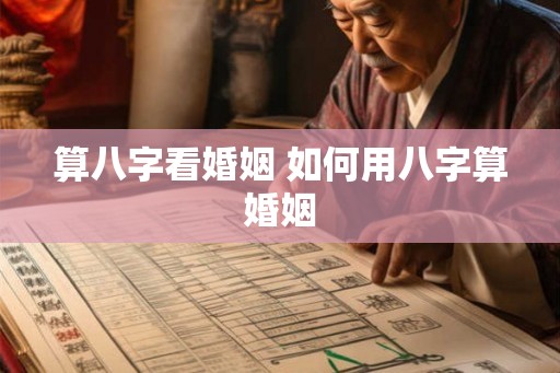 算八字看婚姻 如何用八字算婚姻
