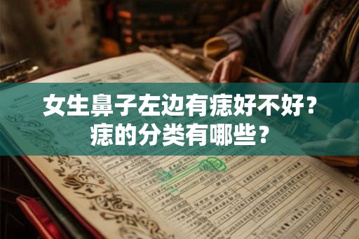 女生鼻子左边有痣好不好?痣的分类有哪些? 女生鼻子左边有痣好不好?痣的分类有哪些?