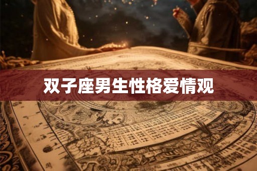 双子座男生性格爱情观